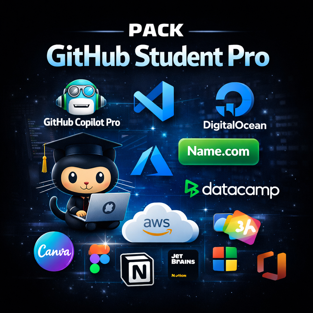 Pack GitHub Student Pro – Abonnement 24 mois